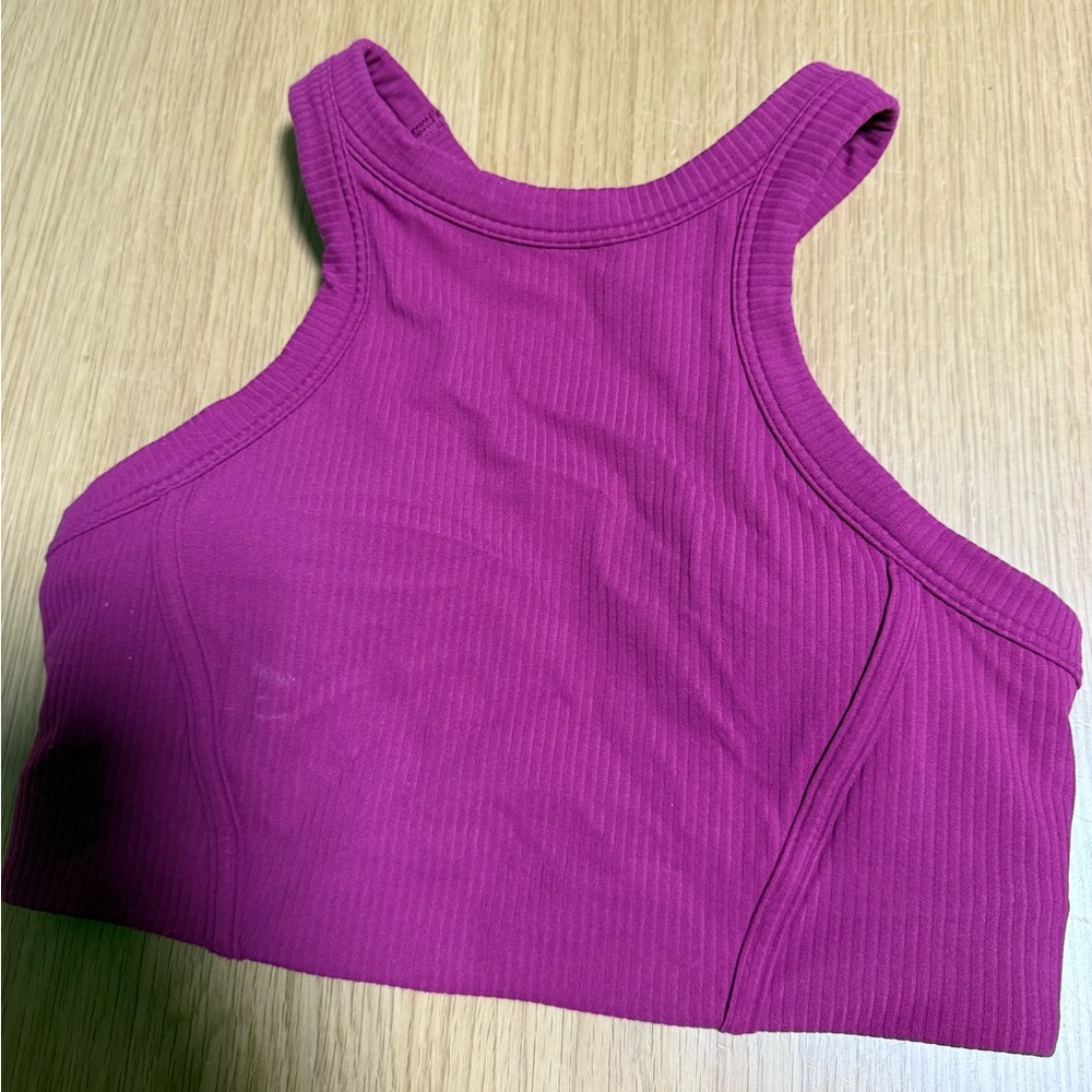 Lululemon Athletica Ribbed Purple Tank Top